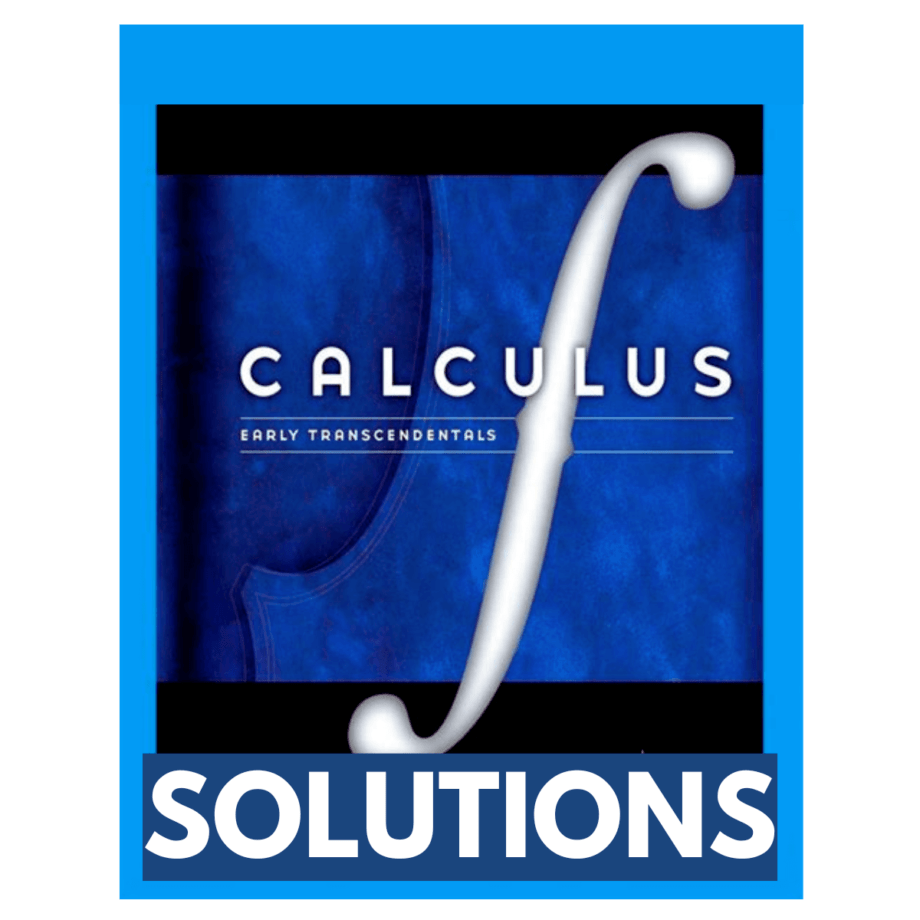 Solutions Manual For Calculus Early Transcendentals 9th Edition