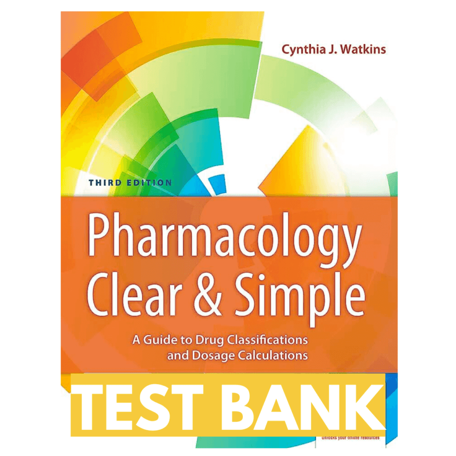 Test Bank Pharmacology Clear And Simple 3rd Edition