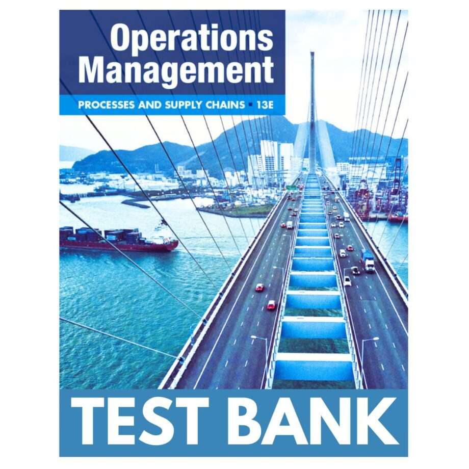 Operations Management 13th Test Bank