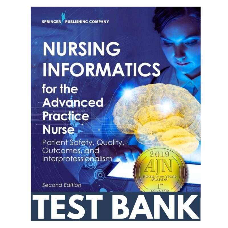 Test Bank For Nursing Informatics For The Advanced Practice Nurse Patient Safety Quality Outcomes And Interprofessionalism 2nd Edition