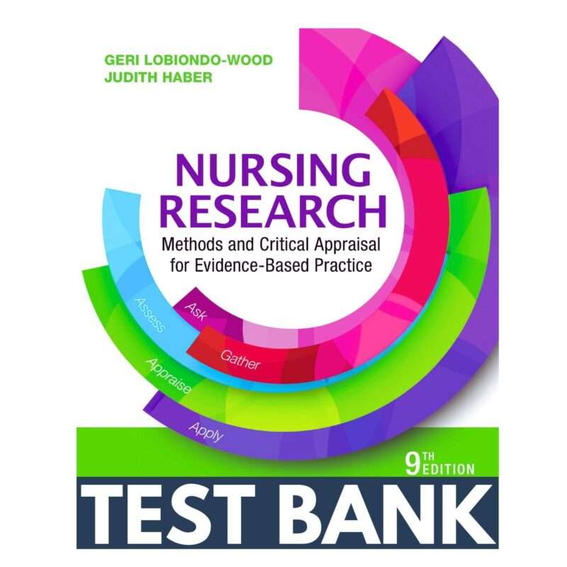 Test Bank For Nursing Research Methods And Critical Appraisal For Evidence-Based Practice 9th Edition