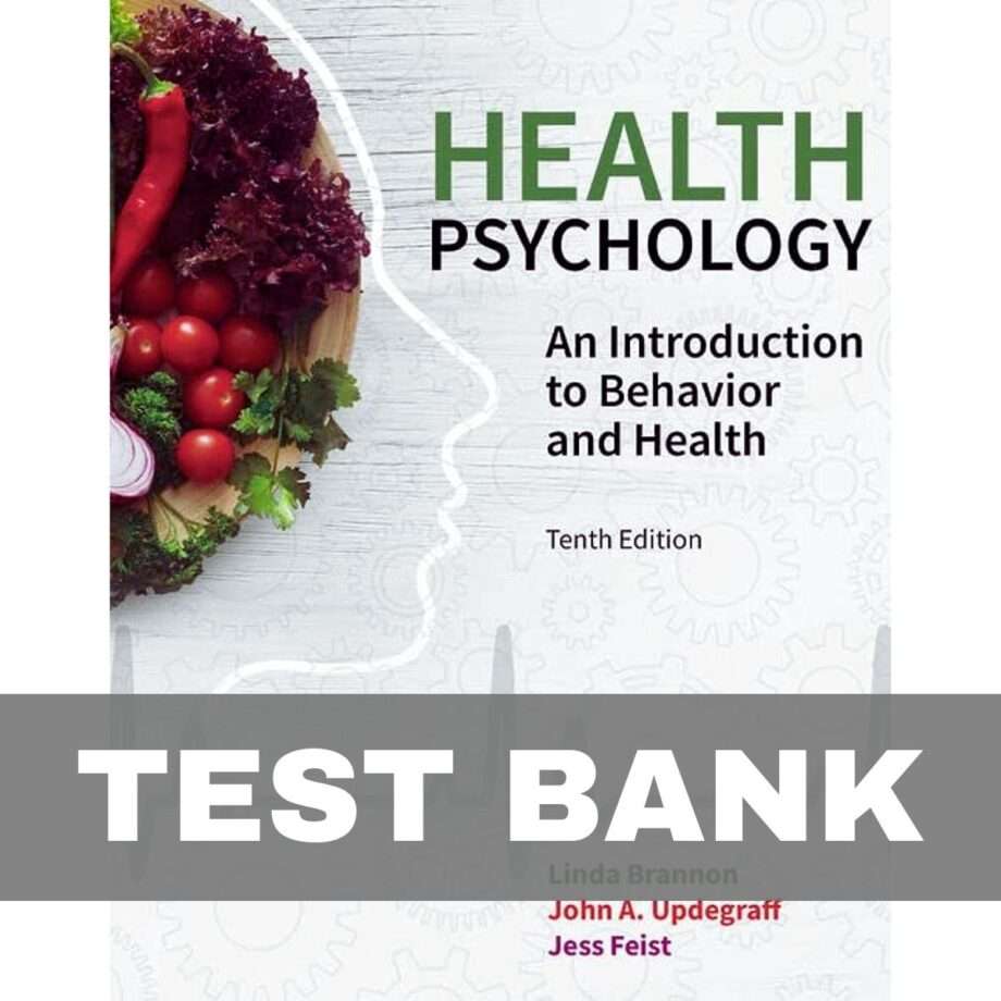 Test Bank for Health Psychology 10th Edition by Brannon