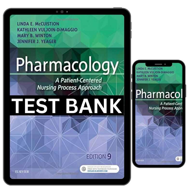 Pharmacology, Patient Centered Nursing Process Approach 9th Test Bank