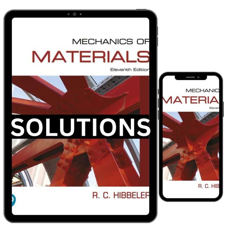 Solutions Manual For Mechanics of Materials 11th Edition