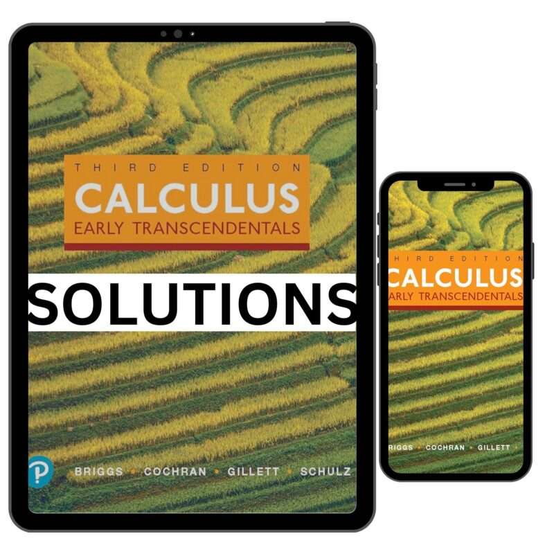 Solutions Manual for Calculus Early Transcendentals 3rd Edition