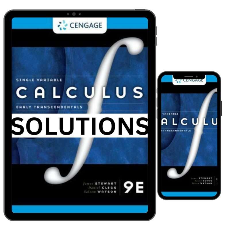 Solutions Manual for Calculus Early Transcendentals 9th