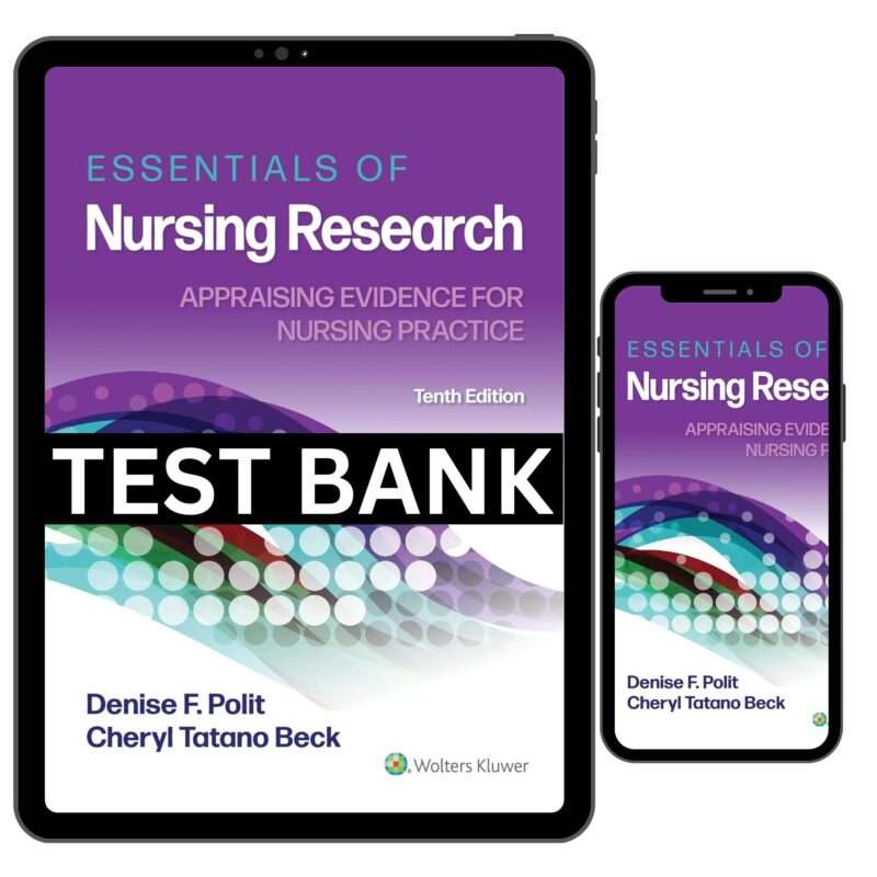 Test Bank For Essentials Of Nursing Research 10th Edition