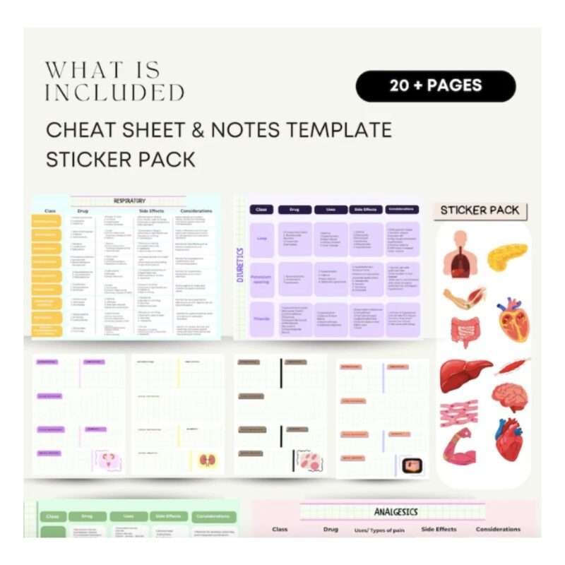 Nursing School Notes Ultimate Med surg, Pediatrics, Fundamentals, Pharmacology, Ob maternity - Image 5