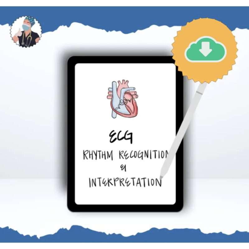 2025 ECG Rhythm Recognition and Interpretation Packet (15 Pages) Cardiac ICU Study Review, Nursing Student Cheat Sheet - Image 7